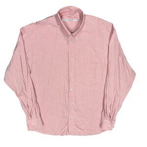 Otto Kern The Bostoners Oxford Shirt Button Down Long Sleeve Pink 42 Large